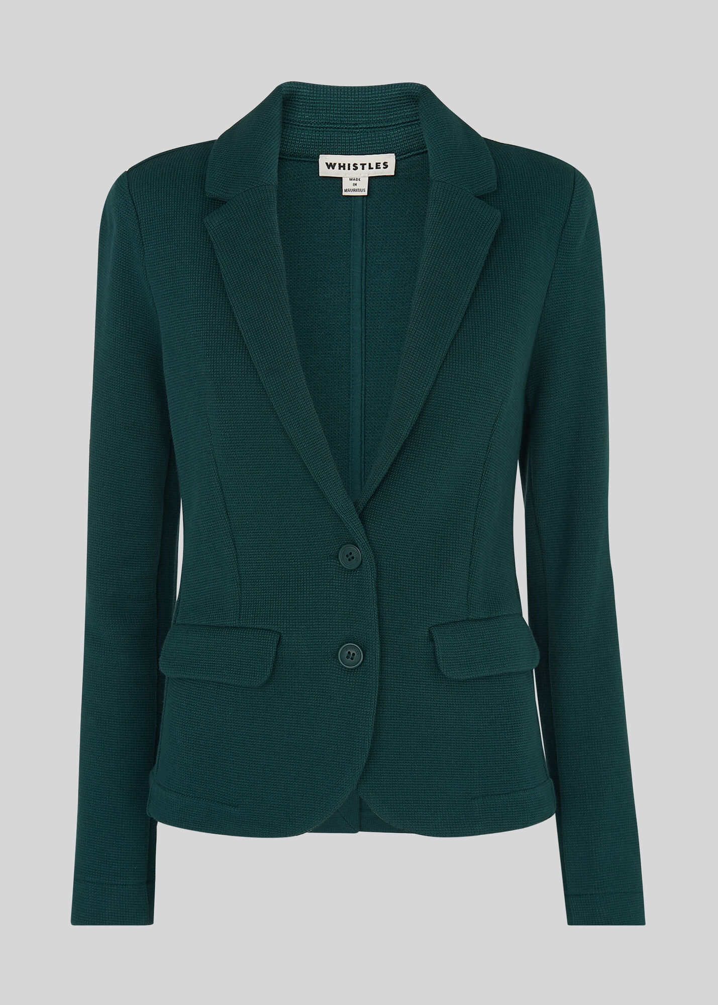 Dark Green Jersey Jacket WHISTLES Whistles US