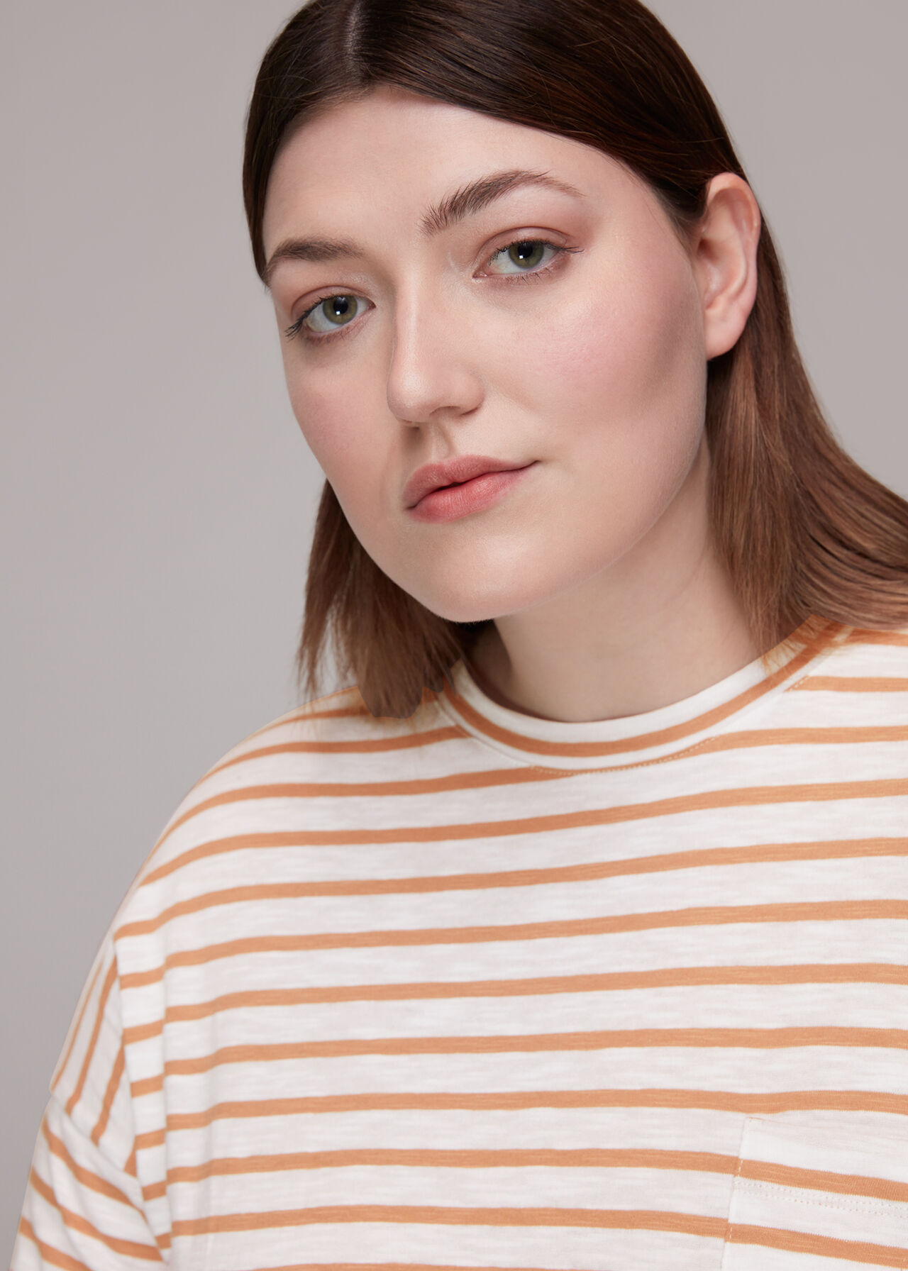 Stripe Cotton Pocket Top