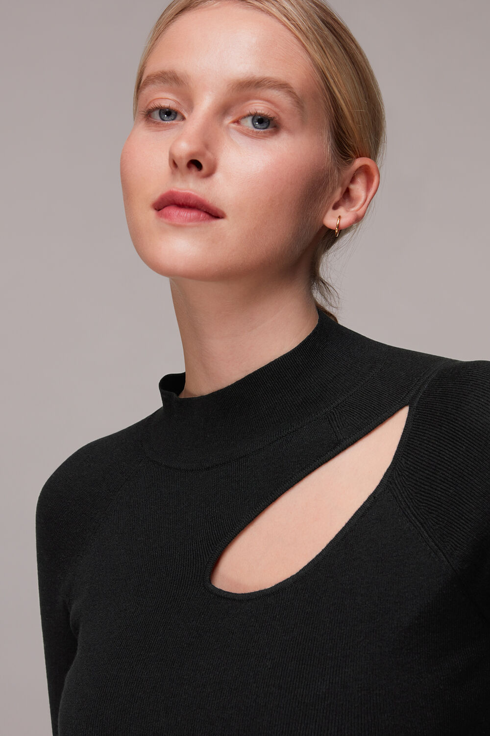 Asymmetric Cut Out Knit