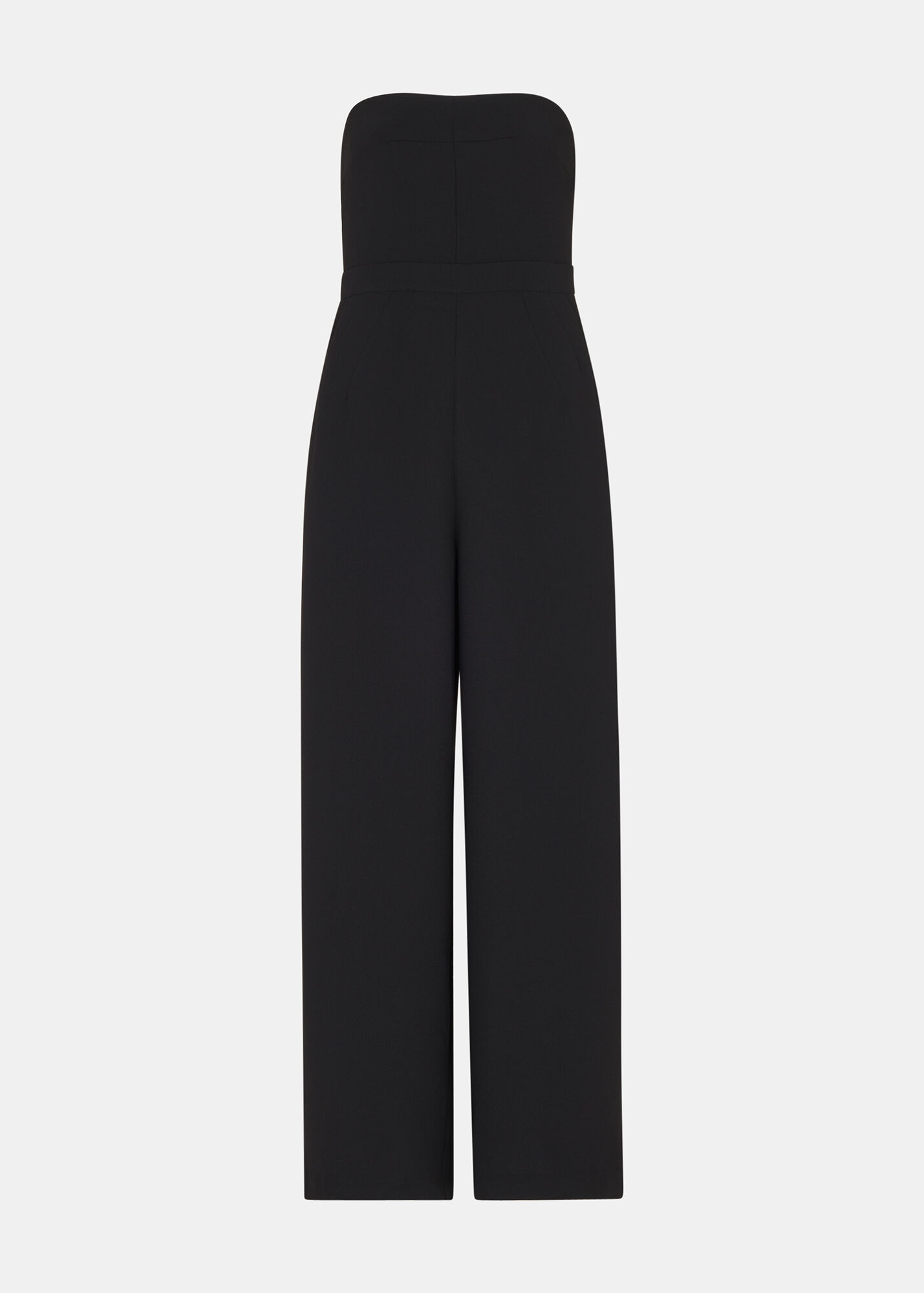 Black Brianna Bandeau Jumpsuit WHISTLES Whistles UK