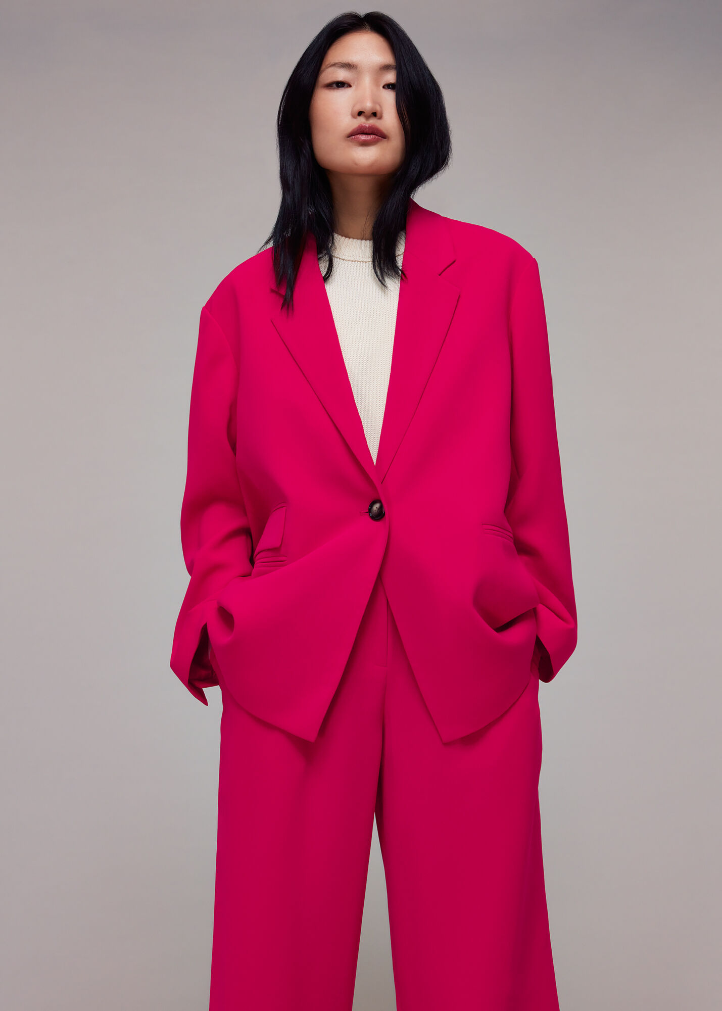 Whistles deals pink jacket