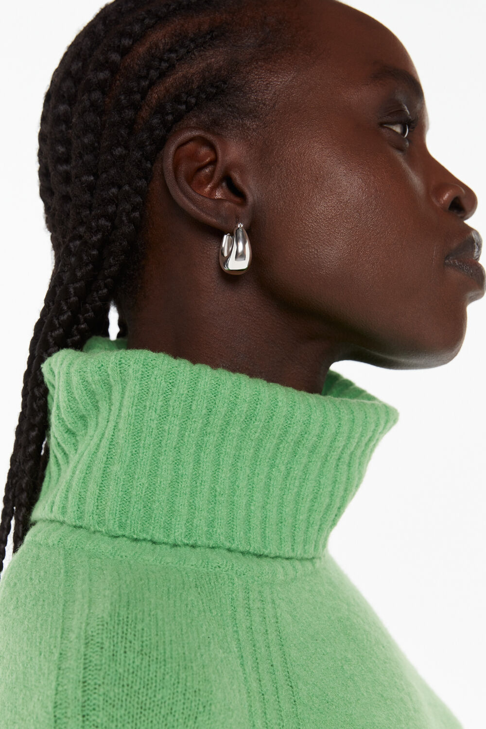 Curved Hoop Earring