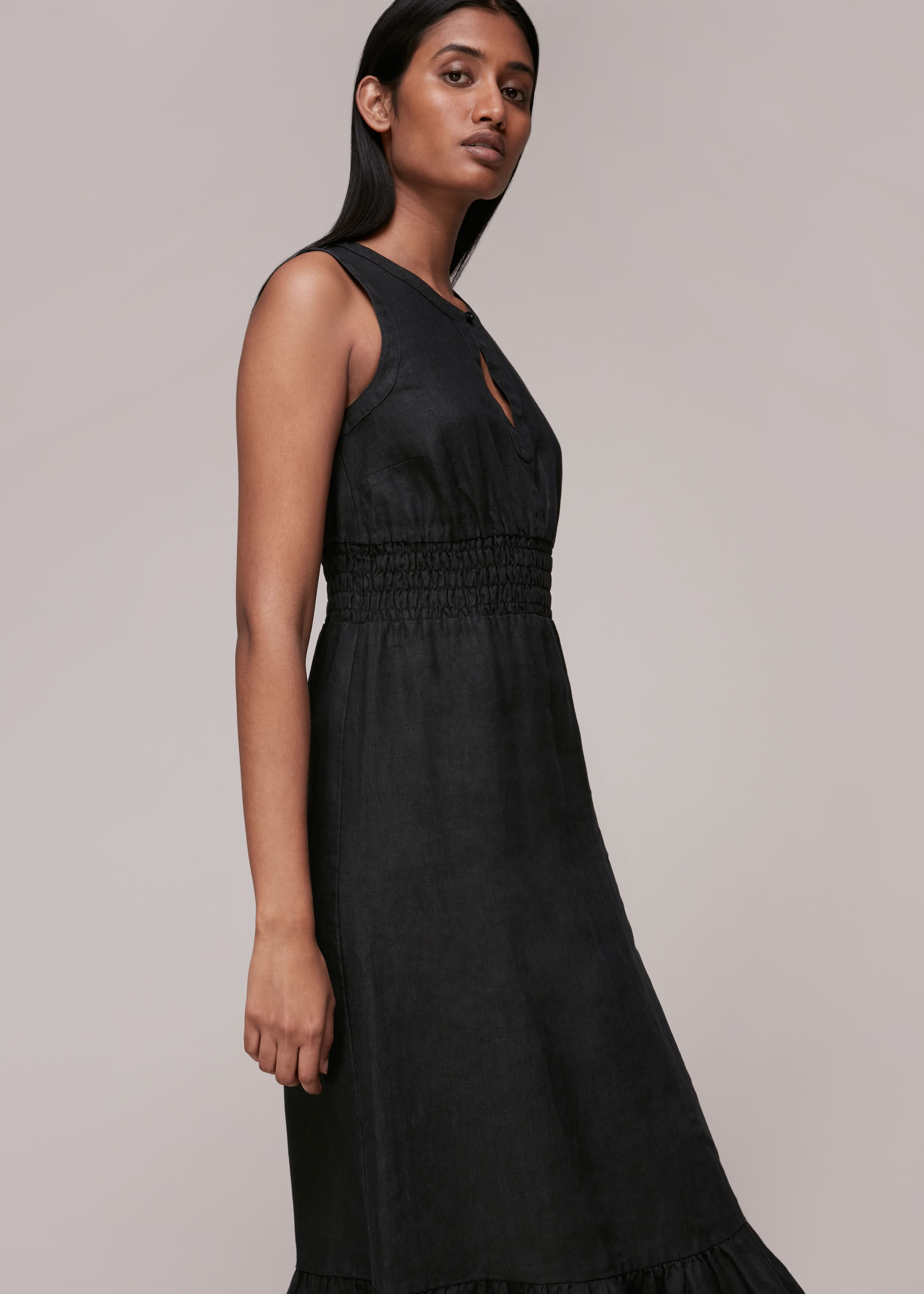 Linen and shop lace dress