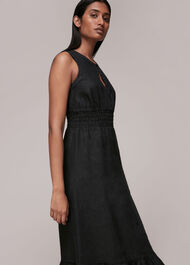 Matilda Smocked Linen Dress