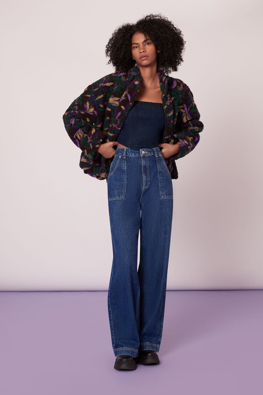Nina Chambray Denim Corset