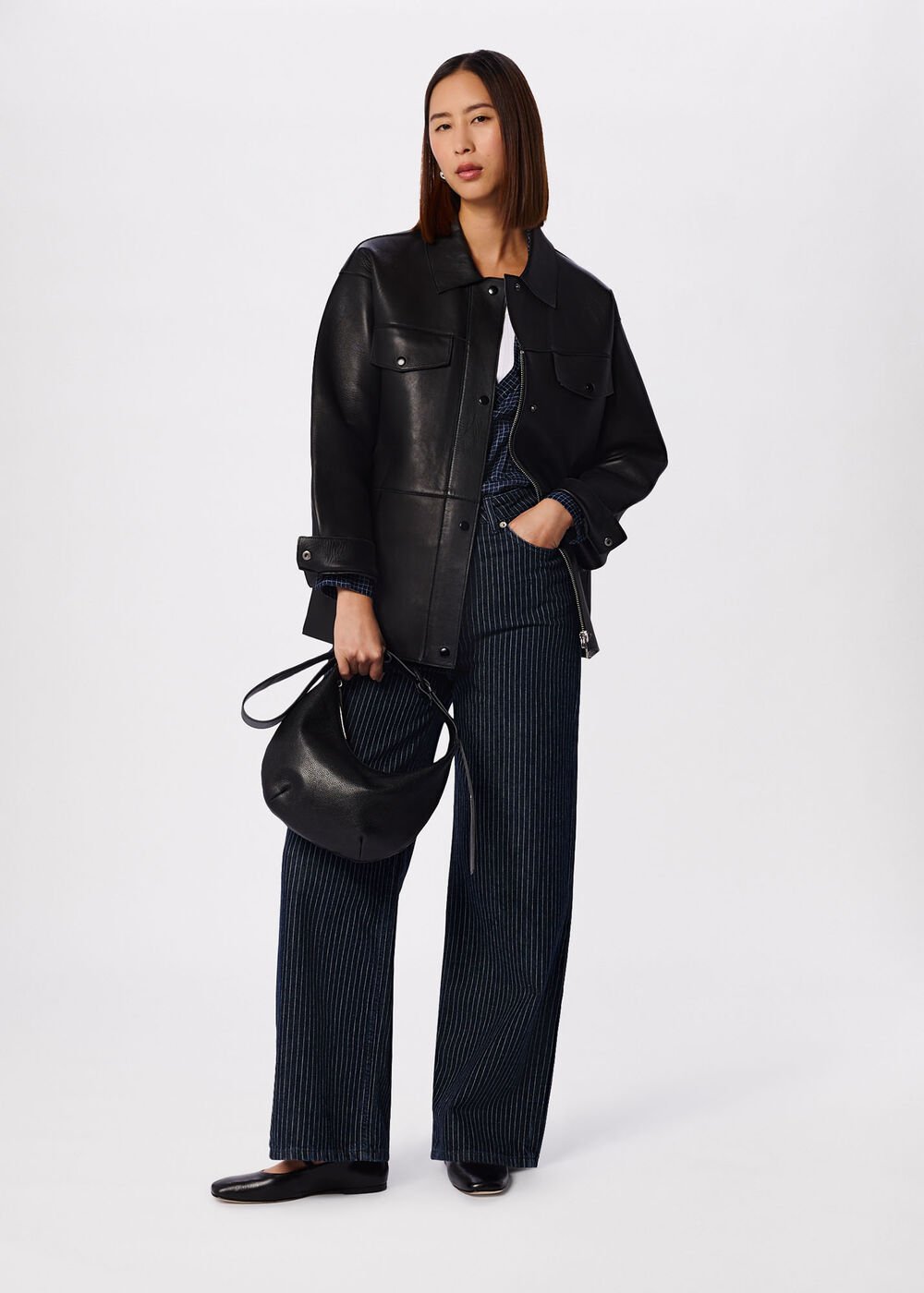 Clean Bonded Leather Jacket