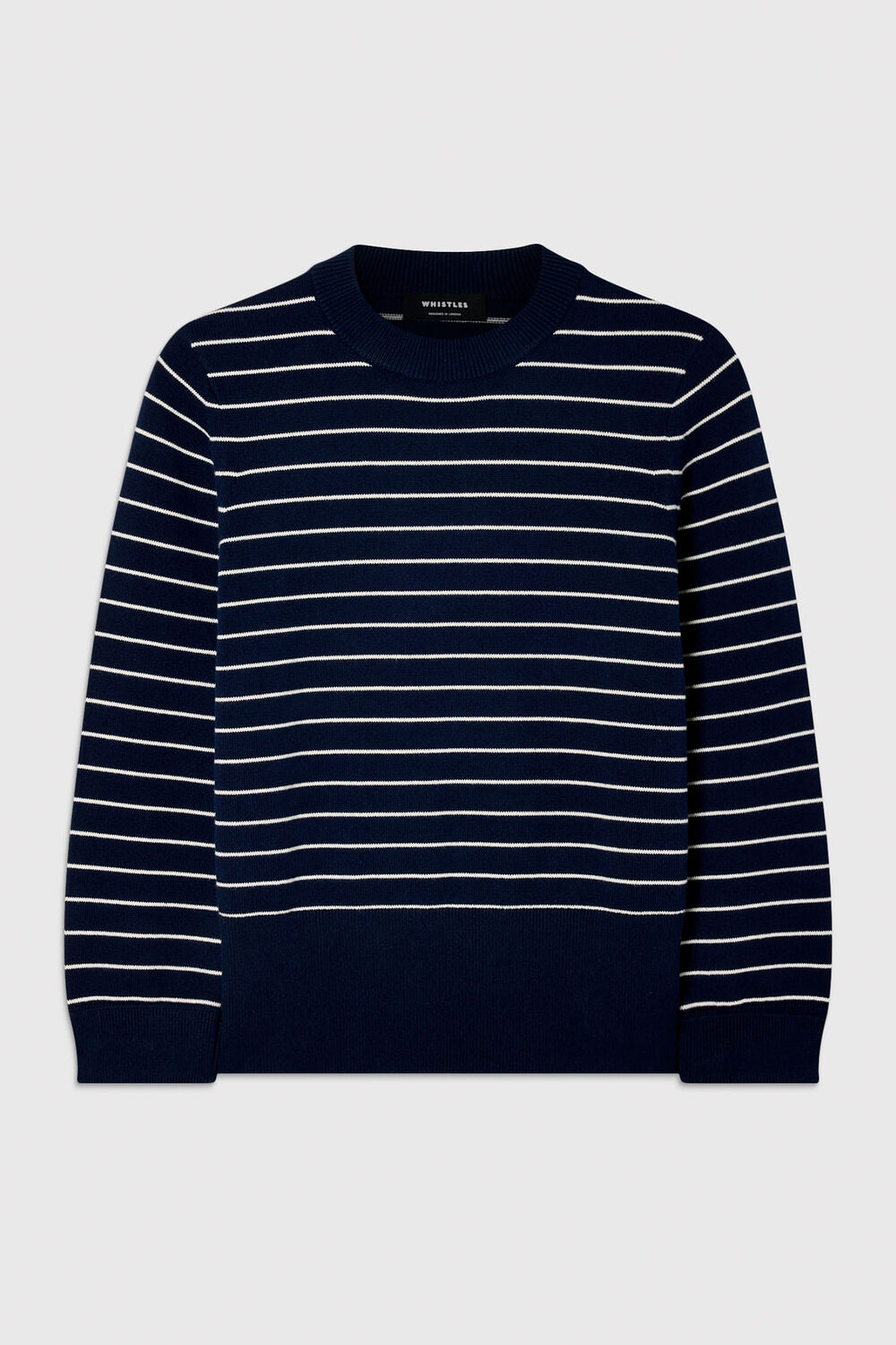 Navy Classic Stripe Cotton Knit