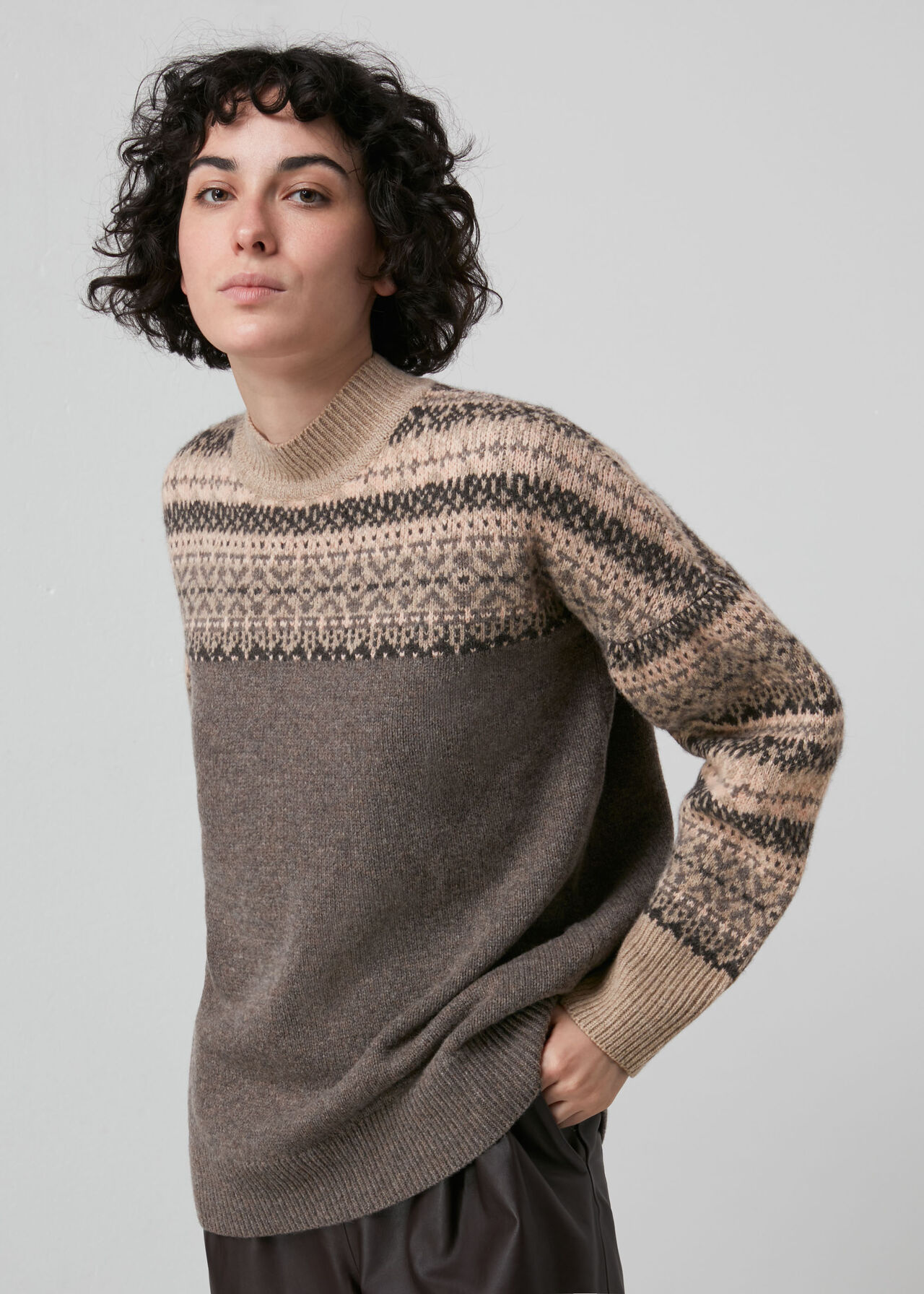 Fairisle Crew Neck Sweater