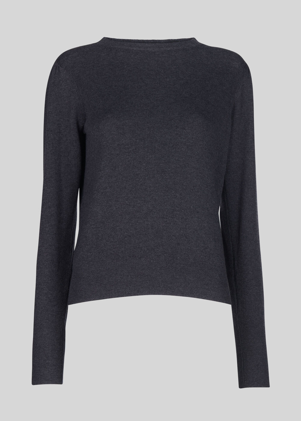 Puff Sleeve Knit Grey