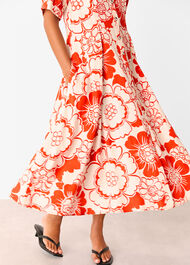 Petite Bloom Floral Midi Dress