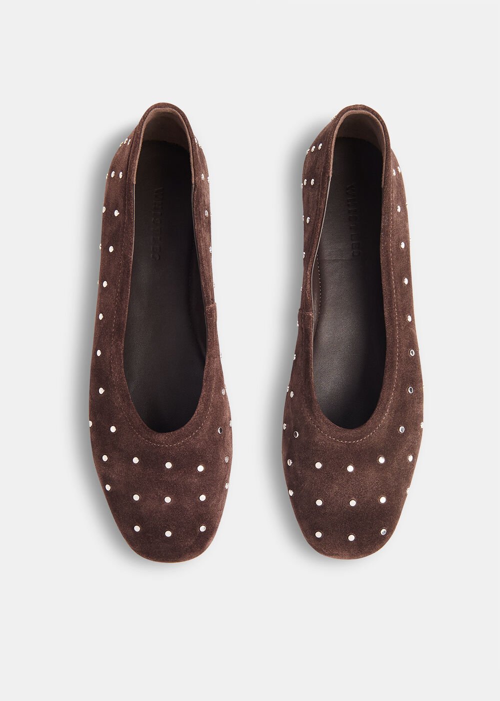 Karina Suede Stud Ballet Pump