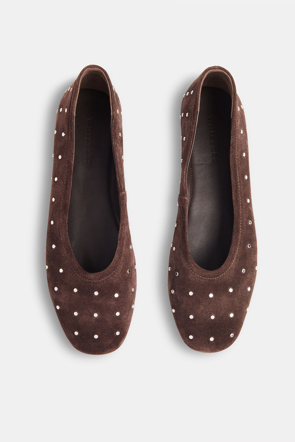 Karina Suede Stud Ballet Pump