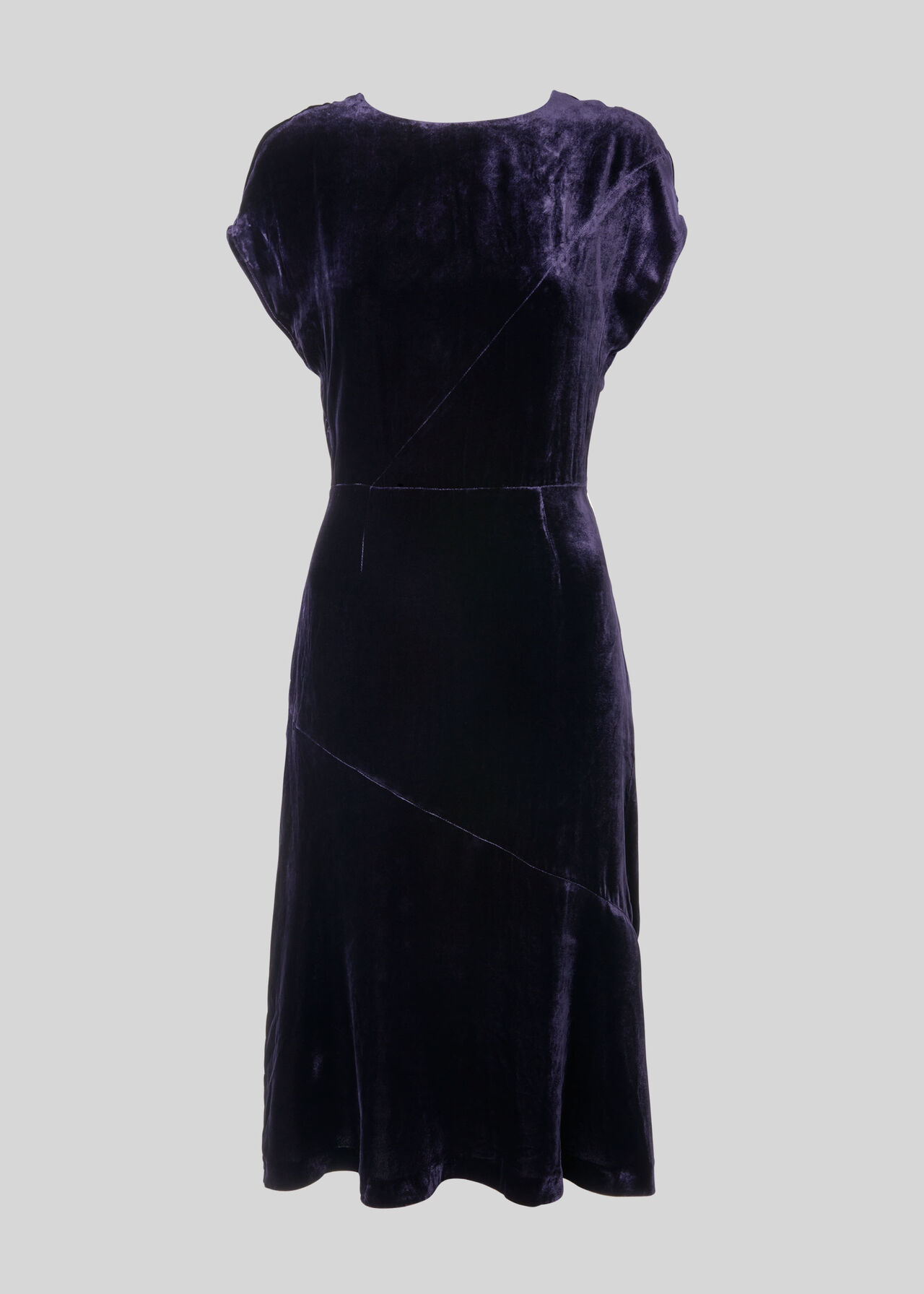 Mina Silk Mix Velvet Dress