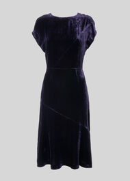 Mina Silk Mix Velvet Dress