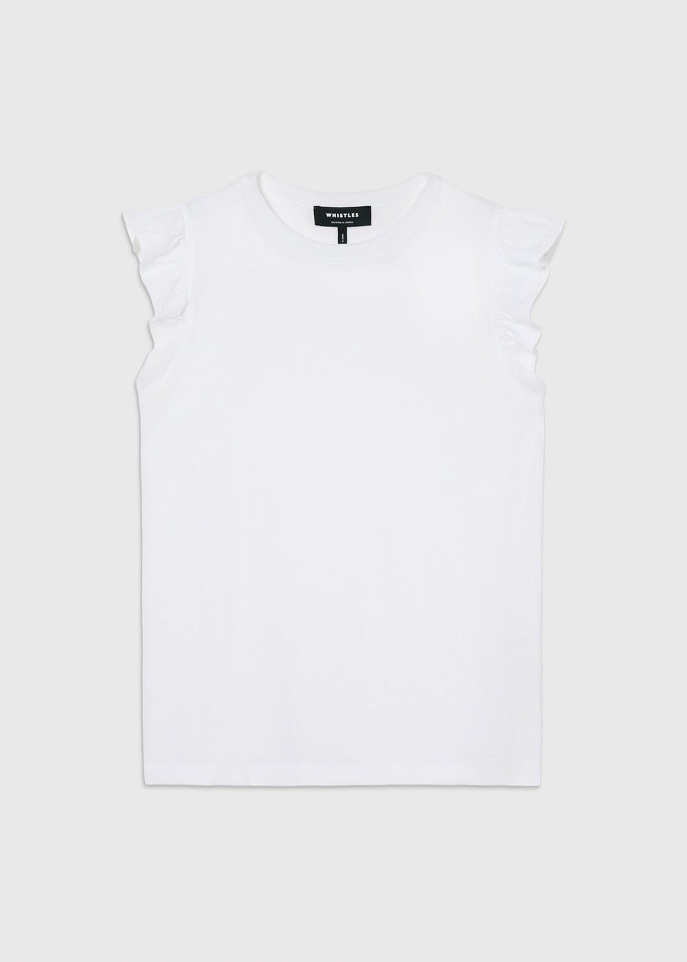 Frill Sleeve Broderie Tee