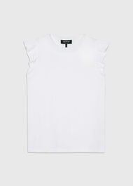 Frill Sleeve Broderie Tee
