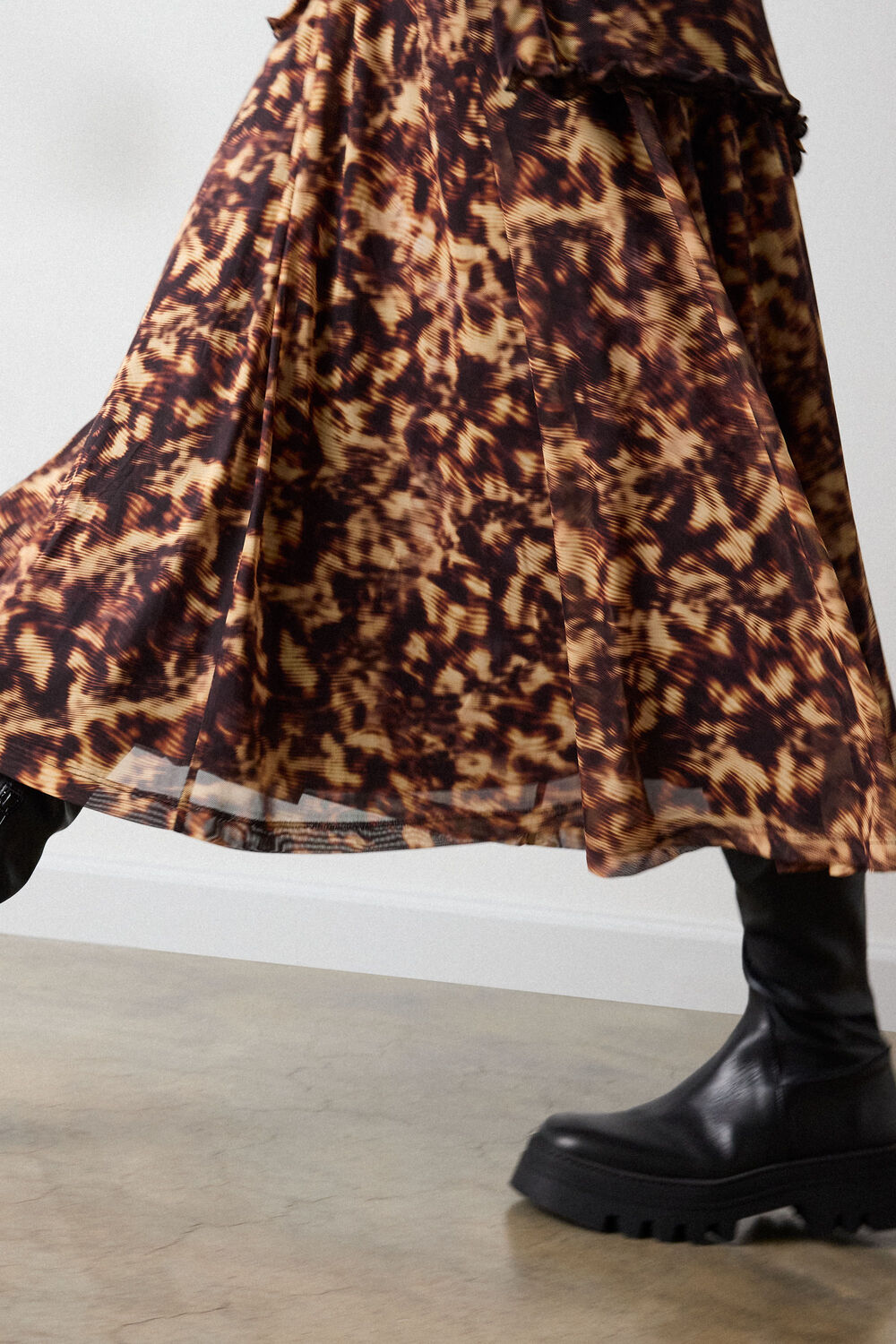 Abstract Animal Mesh Dress