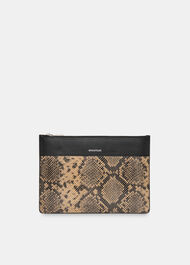 Una Snake Panel Pouch