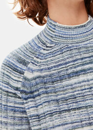 Space Dye Funnel Neck