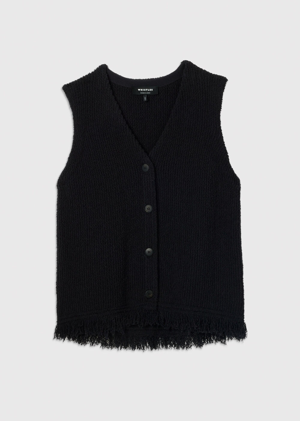 Cotton Boucle Fringe Tank
