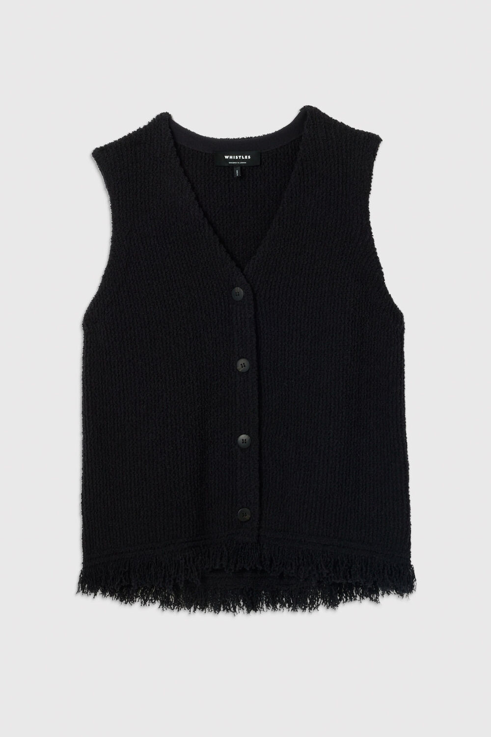 Cotton Boucle Fringe Tank