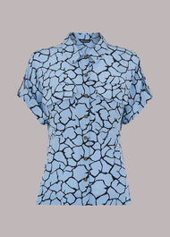 Giraffe Print Pocket Shirt