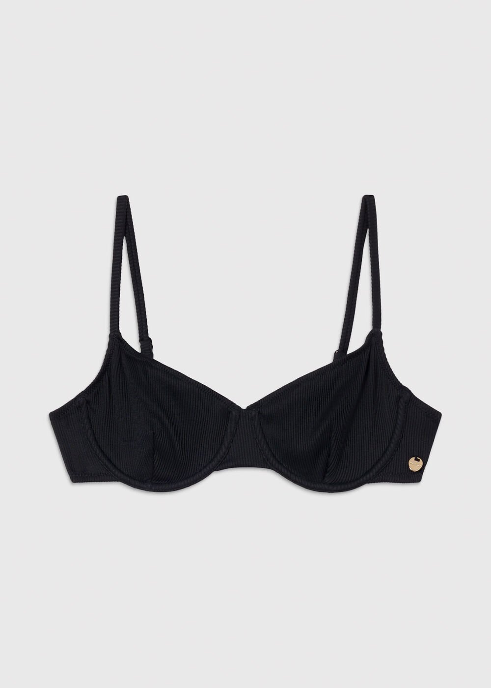 Ribbed Underwire Bikini Top