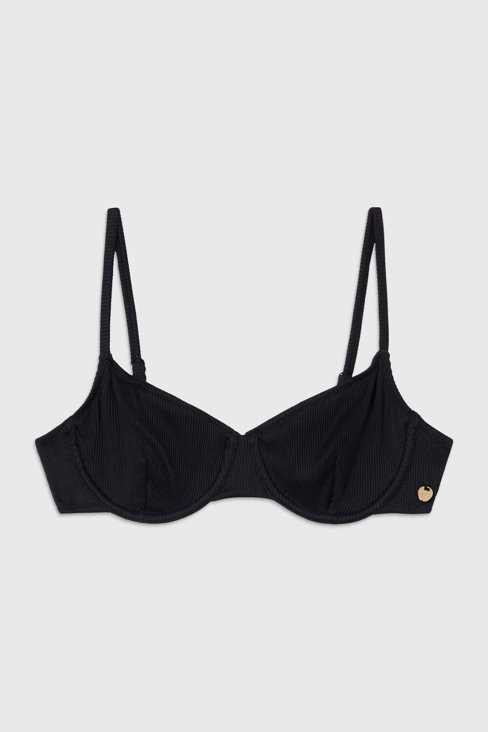 Ribbed Underwire Bikini Top
