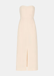 Bandeau Linen Blend Dress