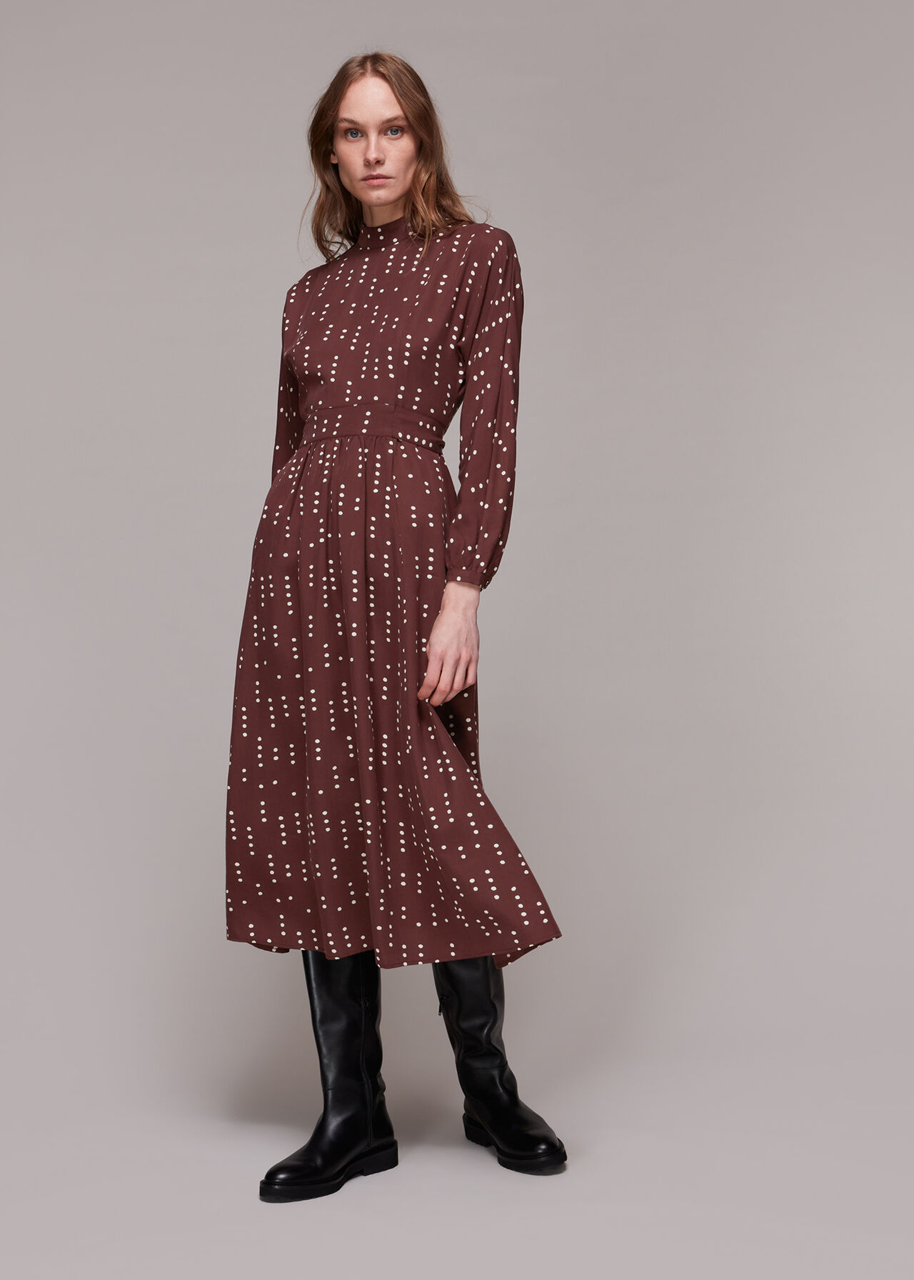 Theodora Dash Dot Print Dress