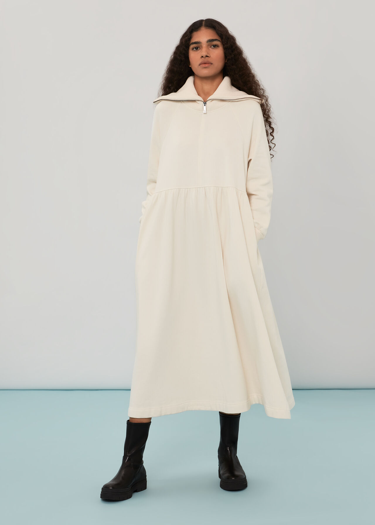 Lili Zip Sweatshirt Dress