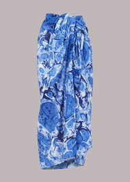 Mia Marble Print Beach Sarong