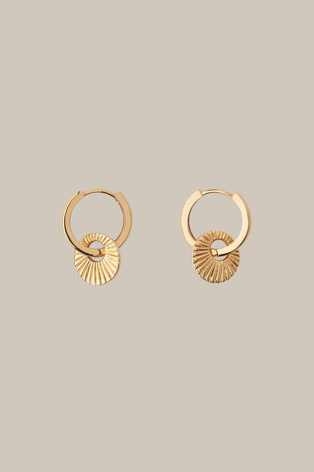 Sunray Mini Loop Earring Gold/Multi