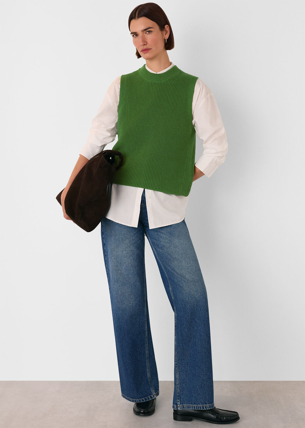 Cotton Back Detail Ribbed Tank