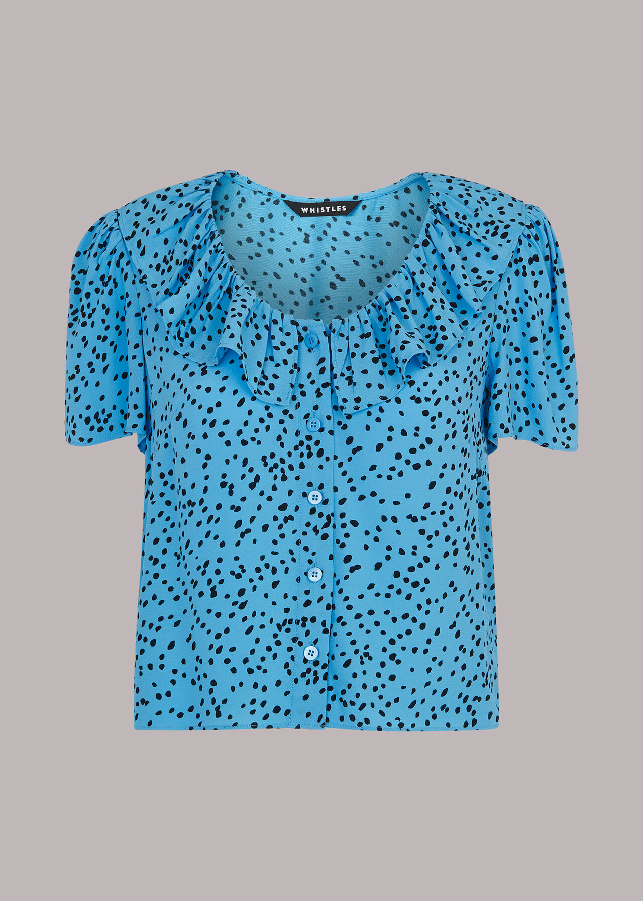 Spotted Dot Collar Top
