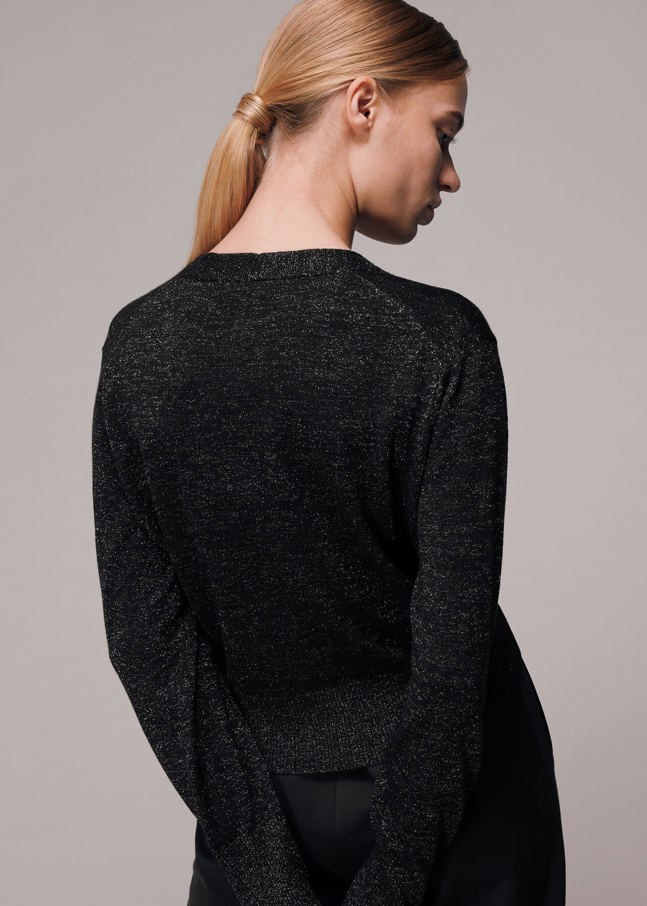 Sparkle Tie Cardigan