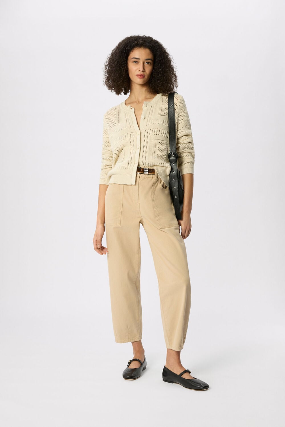 Neutral Tessa Casual Trouser