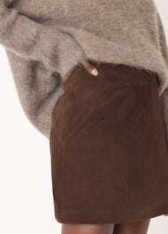 Suede A Line Skirt