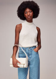 Stripe Barrel Leg Jean