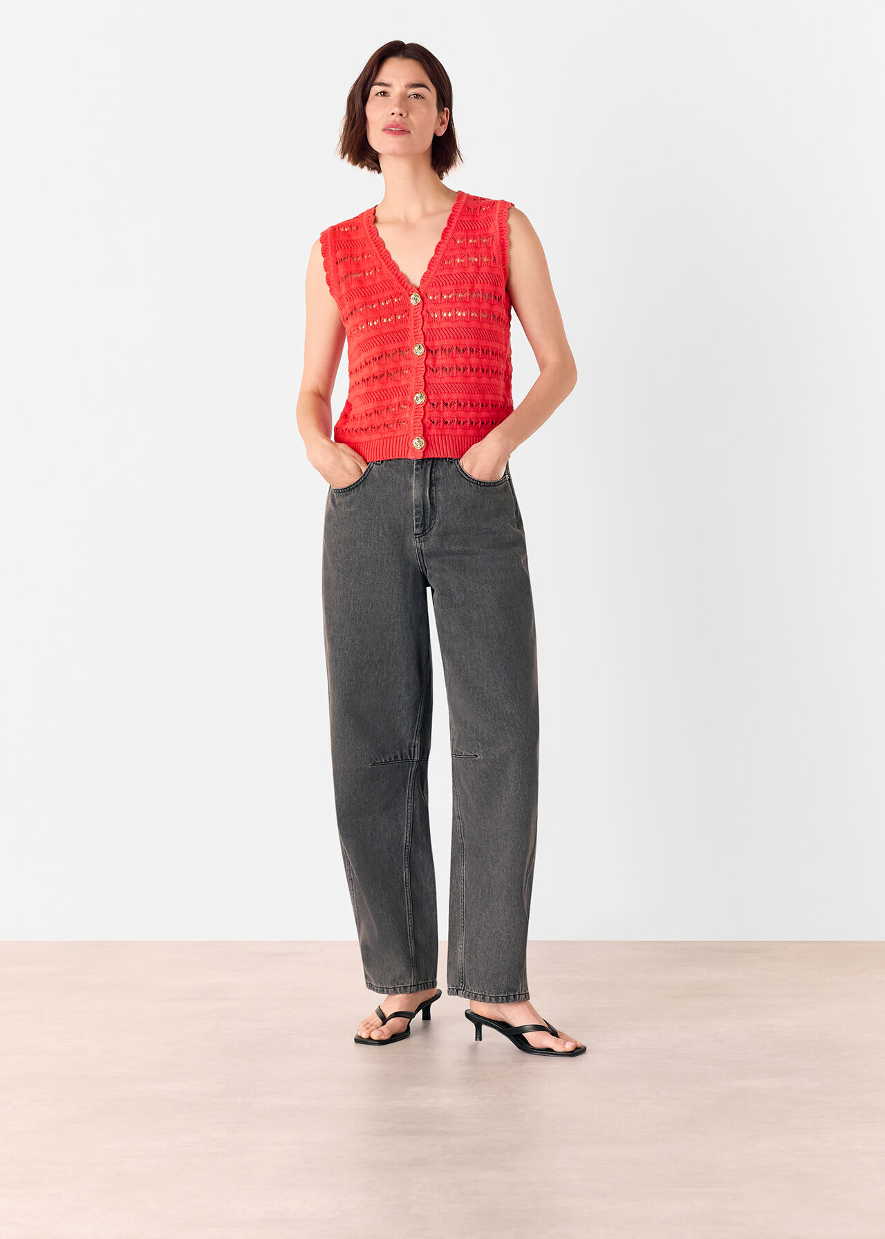 Pointelle Detail Tank