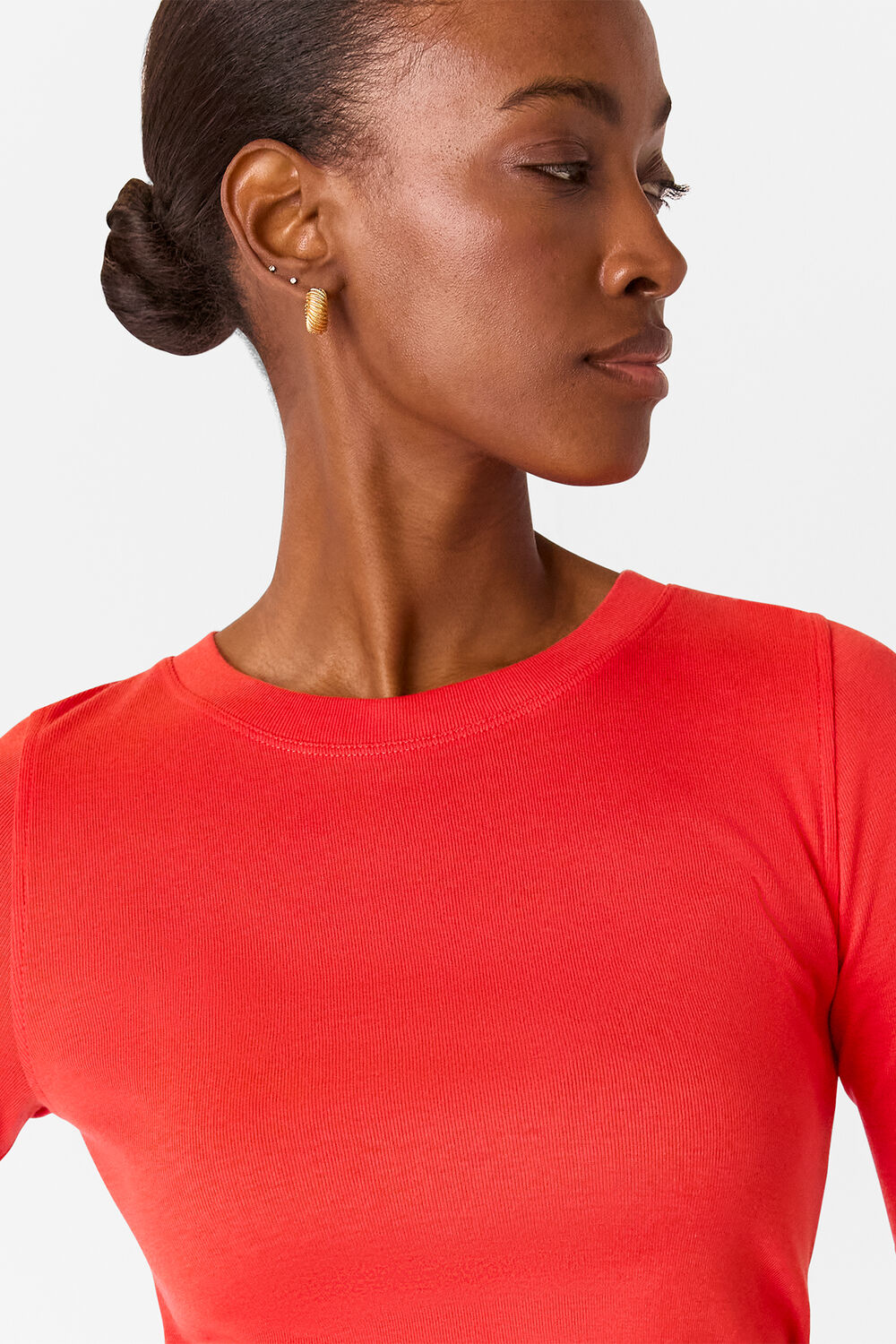 Slim Crew Neck Top