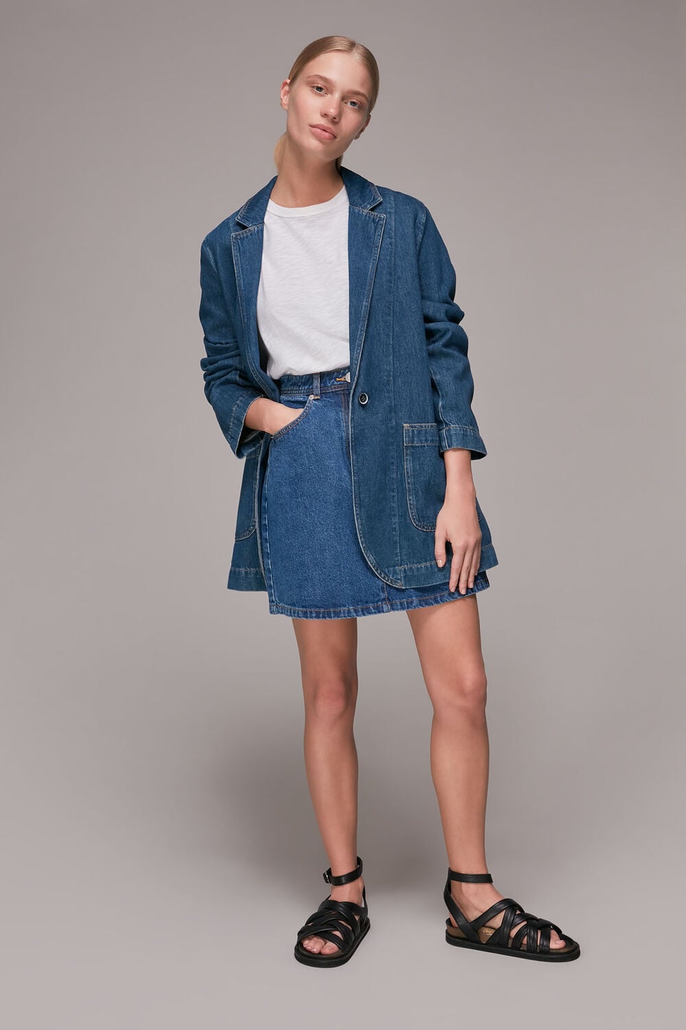 Denim Pocket Mini Skirt