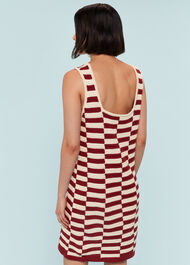 Crochet Stepped Stripe Dress