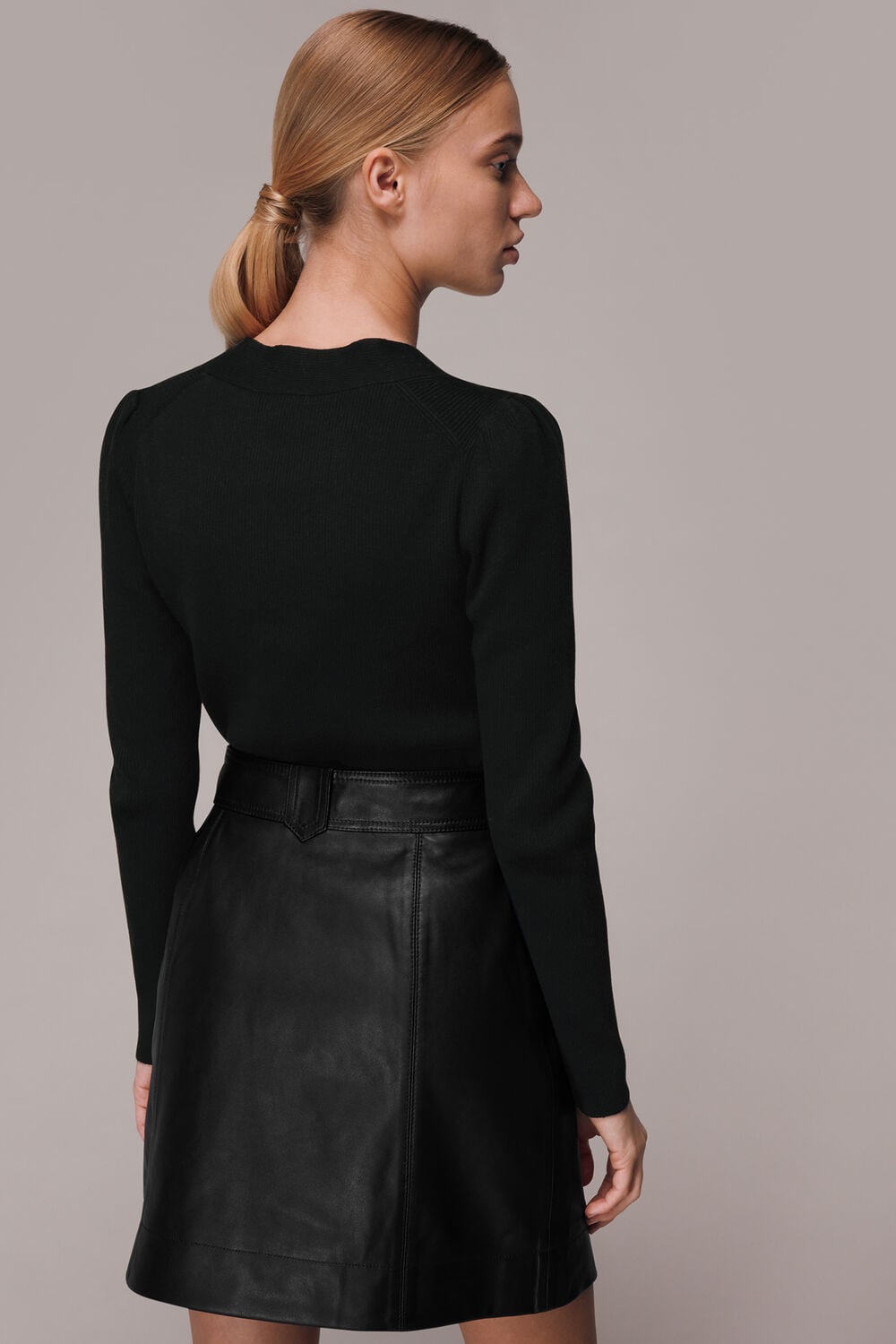 Square Neck Ribbed Top