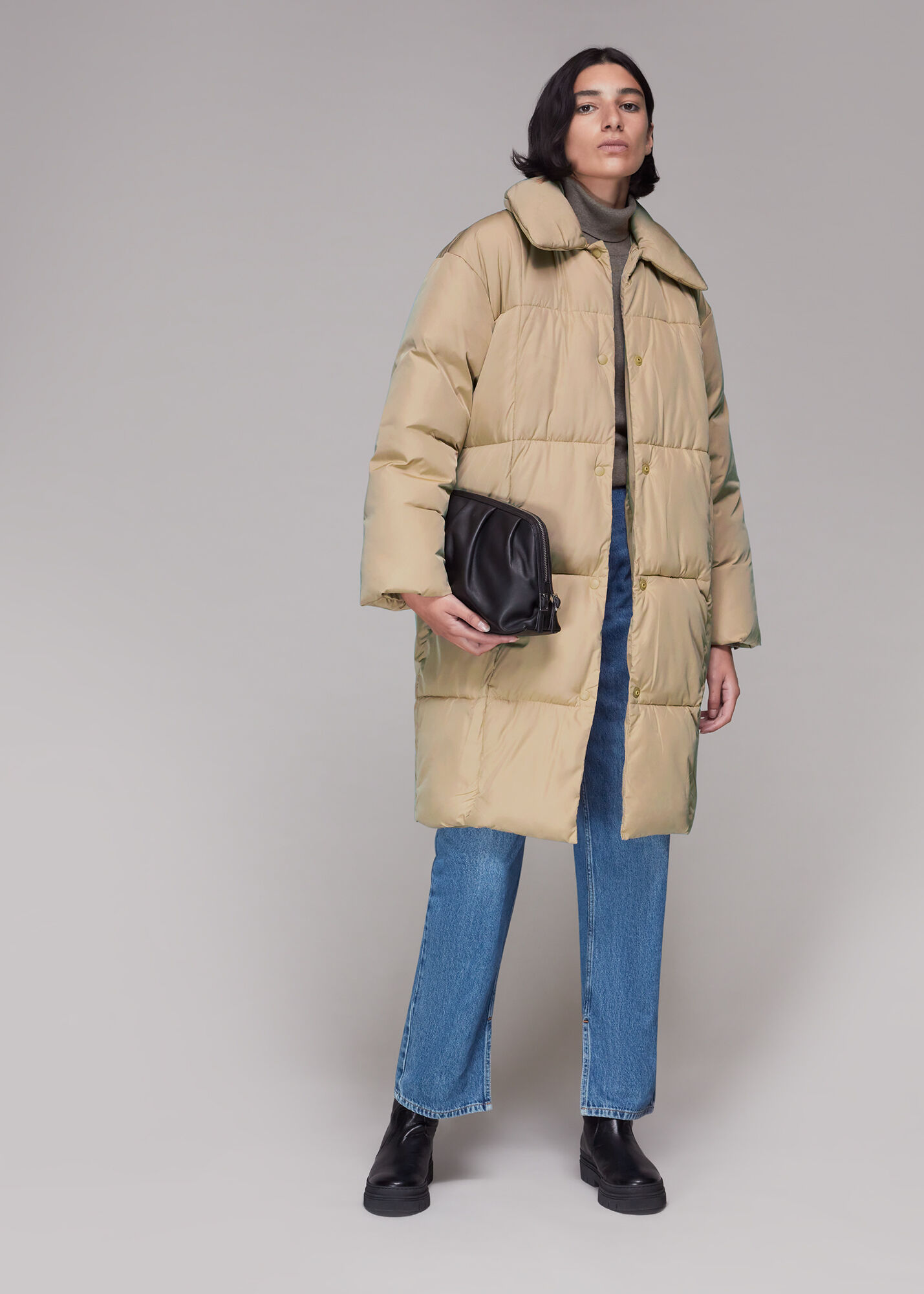 Camel Wren Puffer Coat WHISTLES