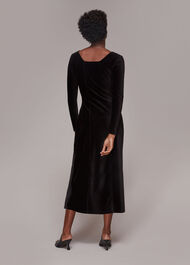 Cord Velvet Bust Detail dress