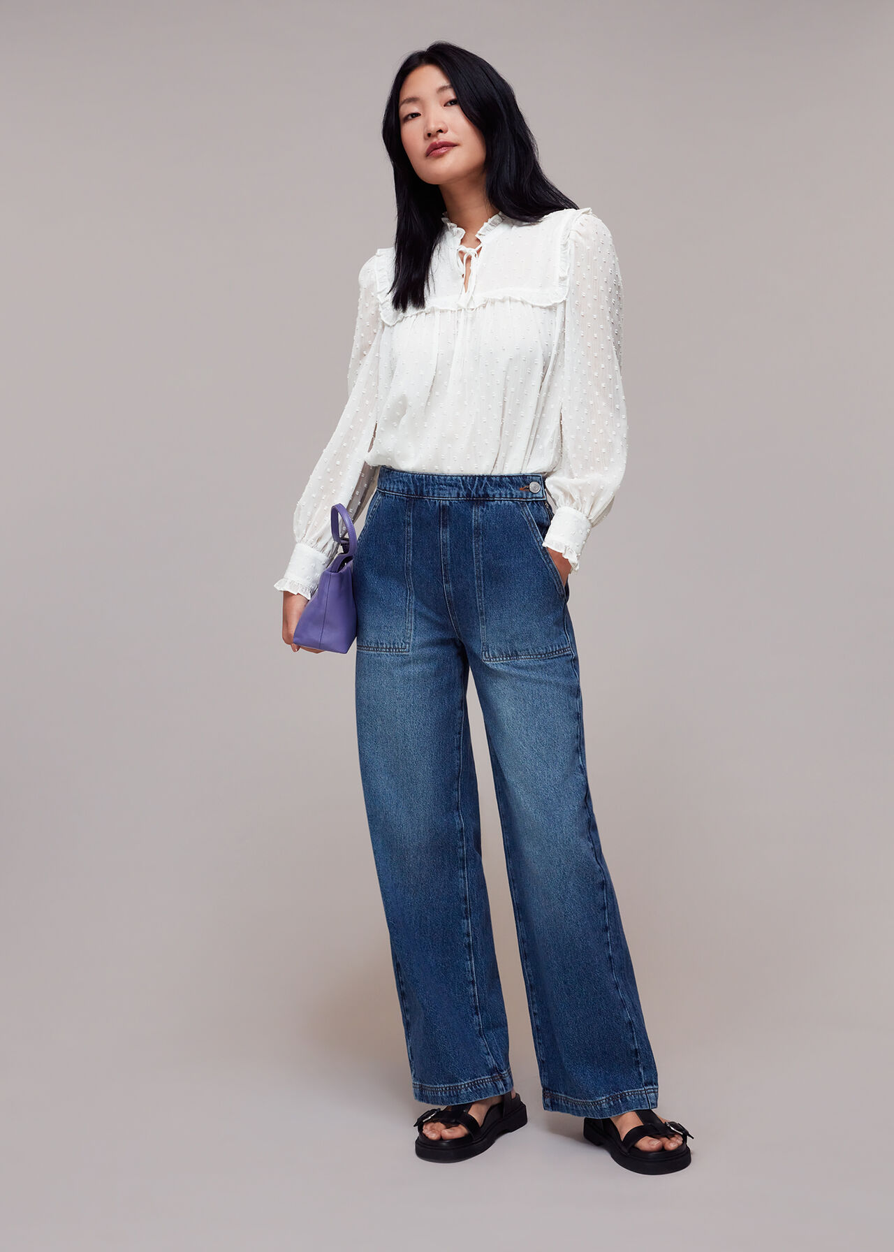 Dobby Collar Top