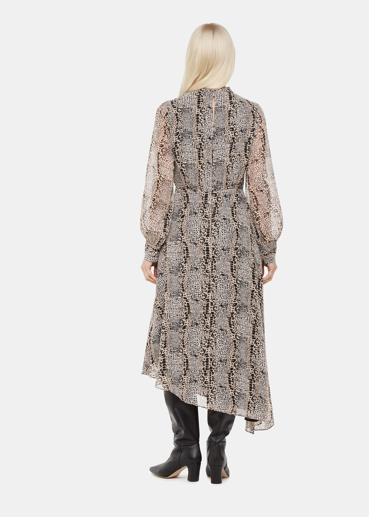 Petite Optical Snake Meg Dress