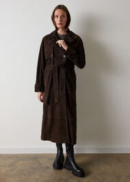Suede Trench Coat