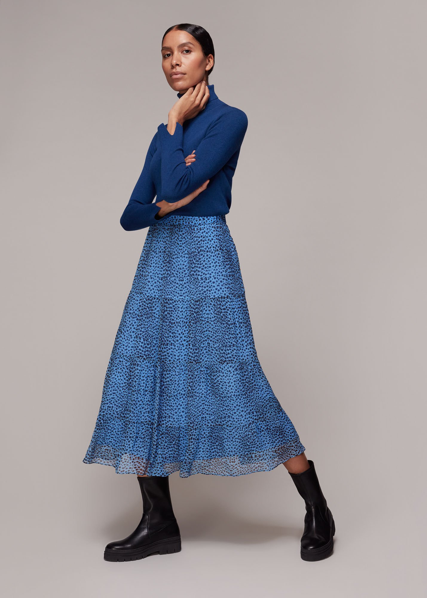 Cheetah midi outlet skirt hat